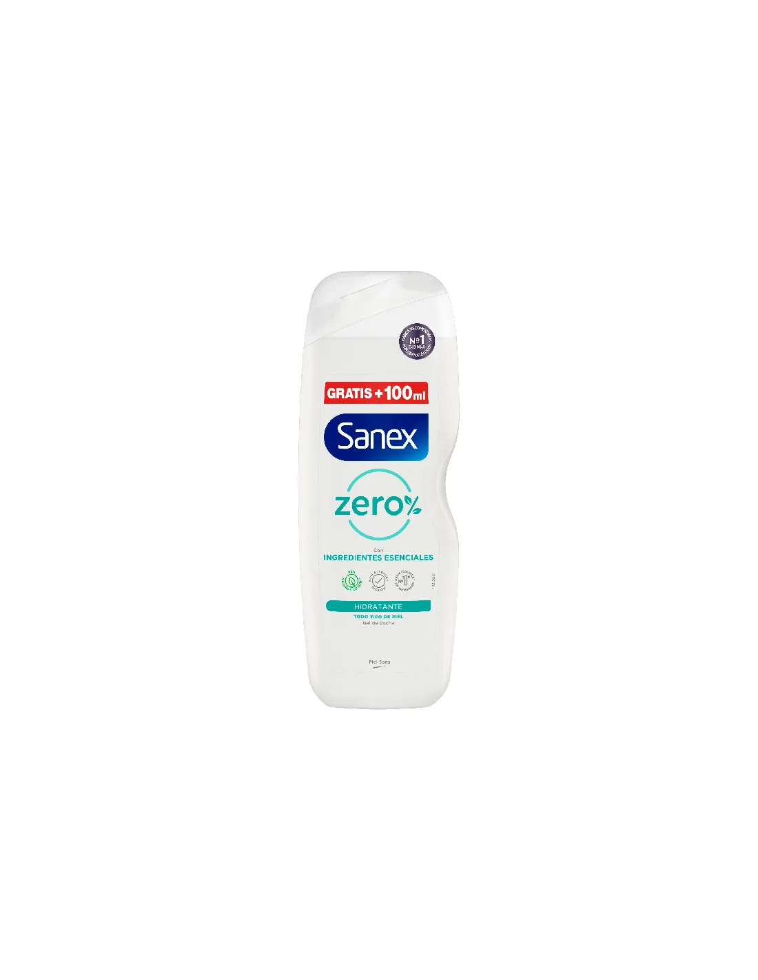 sanex gel hydratant zéro pour tous types de peau 600 ml + 100 ml